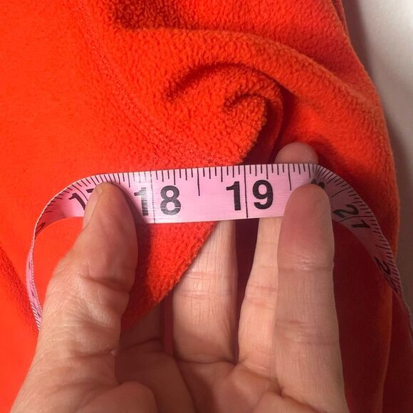 Orage Orange Fleece 1/2 zip pullover jacket sz XXL YOUTH - Picture 3 of 7